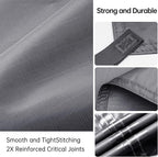 FREE SOLDIER Waterproof Portable Tarp Multifunctional Outdoor Camping Traveling Awning Backpacking Tarp for Shelter Rain (Gray 10×10.5ft)