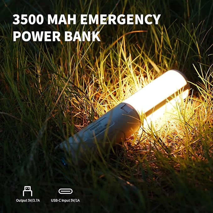 Folding LED Camping Lantern Flashlight, Allspark USB Rechargeable Collapsible Waterproof Tent Lights,Magnetic Hanging Light for Hurricanes Emergency Power Outages,with Retractable Triangular Bracket