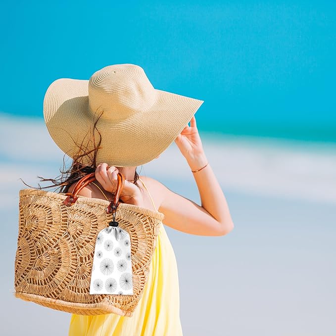 Beach Blanket, Waterproof Sandproof Beach Mat with 4 Stakes & 4 Pockets, 78''×86'' Large Compact Lightweight Sand Free Outdoor Essentials for Beach, Picnic, Travel, Camping