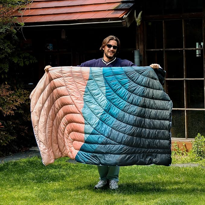 Camping Blanket,Lightweight Puffy Printed Camping Blanket Packable Outdoor Blanket for Camping,Traveling, Stadium, Hiking, Picnics