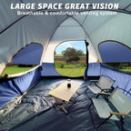 UNP SUV Dome Tent for Camping, Outdoor 6 Person Car Camping Tent, Easy Set Up SUV Tailgate Tent with Rainfly 10' x 10' Vehicle Camping Tent