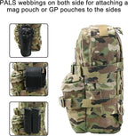 Tactical Mini Molle Hydration Pack,Molle Hydration Carrier with US Flag Water Resistant,Hydropack for Tactical Vest Backpack