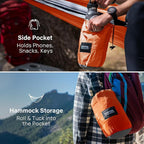 Kootek Camping Hammock, Portable Hammocks with Tree Straps & Attached Carry Bag, Camping Essentials Gear, Perfect for Outside Indoor Hiking Beach Backpack Travel