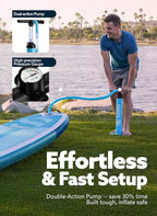 SLOOSH Inflatable Stand Up Paddle Board, 10'6" Paddle Boards with Premium Accessories, Non-Slip EVA Deck, Ultra-Light Carry Bag Pump, Ripple SUP for Youth & Adults of All Skill Levels