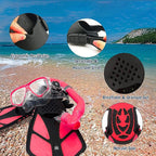 Kids Mask Fins Snorkel Set Snorkeling Packages, with Diving Mask, Snorkel, Adjustable Swim Fins, Mesh Bag, Anti-Fog Anti-Leak Snorkeling Gear for Kids for Snorkeling Swimming Diving