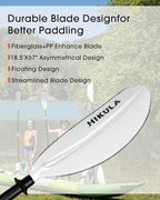 Kayak Paddle Aluminum Shaft Paddle with Nylon Blades, Floating Adjustable Kayaking Oars, 3 Piece, 220-240cm/86-94 Inches,Black/Rose/Teal/Black/Orange/Grey