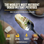 Nutrient Survival Potato Flakes, Powdered Vitamin Potato (4 Cans, 30 Servings per Can) for Mashed Potatoes, Soups, Emergency Food Supply & Camping Supplies, 38 Nutrients, Shelf Stable Up to 25 Years