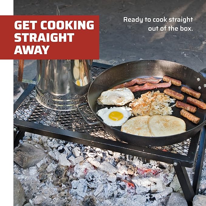 Camp Chef Lumberjack Over-the-Fire Grill with Sturdy Legs