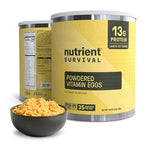 70 Egg Equivalent Nutrient Survival Vitamin Powdered Eggs Blend, Freeze Dried Prepper Supplies & Emergency Food Supply, 33 Essential Nutrients, Gluten Free, Shelf Stable Up to 25 Years Cage Free