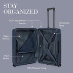 Bric's 28" Expandable Spinner Suitcase - Travel Luggage with TSA-Approved Lock and Hard Shell Exterior - B|Y Ulisse - Ocean Blue