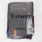 ESTARER Messenger Bag 17-17.3 Inch, Men's Computer Satchel Water-resistant Canvas, Teacher Laptop Briefcase for Work Office College, Dark Grey