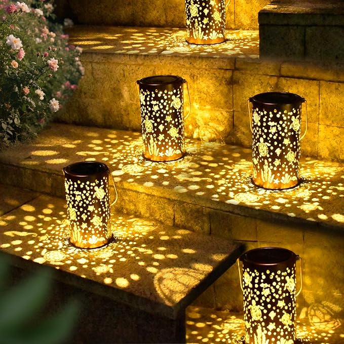 Sea Turtle Solar Lanterns Outdoor Waterproof Garden Decor Hanging Solar Lights Sea Turtle Gifts for Women Mom Grandma, LED Decorative Light Fairy Garden Accessories,Outdoor Lantern for Patio,Yard,Lawn