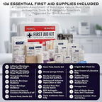 20 Person OSHA Compliant First Aid Kit for Businesses, Vehicles, Trucks, Construction Site - Type III, ANSI Class A Emergency Kit - 136 Piece Essential First Aid Supplies