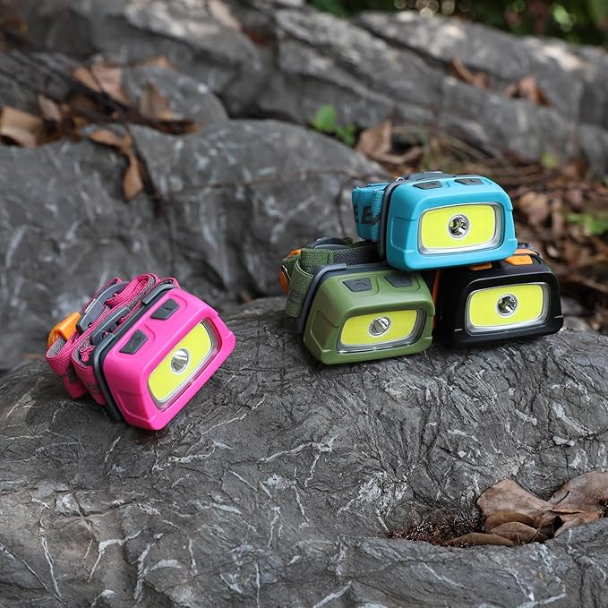 EverBrite Rechargeable Headlamp, 350 Lumens Headlamp with Red Light and Memory Function, 7 Modes Running Headlamp, Bright Headlamps for Camping, Fishing, Hunting, Night Vision