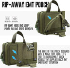 Upgrade Molle Rip Away Ifak Pouch, Tactical Small Belt First Aid Pouch Medical Utility EMT Pouch Only