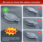 Double Sleeping Pad Camping, Self Inflating 6'' Extra-Thick 2 Person Pillow Built-in Foot Pump Waterproof Inflatable Sleeping Mat Backpacking, Tent, Hiking, Portable Camping Pad