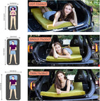 Memory Foam Camping Mattress Sleeping Pad, 3" Thick Waterproof Portable Roll Up Sleeping Mats & Floor Mattress Pad with Pillow + Travel Bag for Camping Car Truck SUV Tent Sleepover Kids Adult