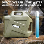 Camping Water Jug - 3.2 Gallan Water Container with Spigot | Portable Water Tank for Outdoor Hiking Picnic Supplies-Green