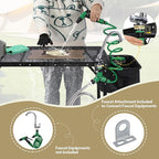 REDCAMP Portable Grill Table with Sink for Outside, Lightweight Aluminum Frame Folding Grill Stand Table with Adjustable Height for Camping Picnic Cooking BBQ, 36 x 20 x 31 in, Black