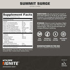 MTN OPS Ignite Energy Drink Powder, Gluten Free Nootropic Supplement Drink Mix, L Arginine, L Citrulline, Caffeine & Nootropic Sugar Free Drink Mix, 45 Servings, Hush Summit Surge