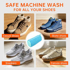 2PCS Shoe Washing Machine Bgs,Laundry Shoe Bags for Washer and Dryer, Reusable and Durable Zipper Sneaker Shoe Washing Bag, Tennis Shoe Cleaning Bag for All Shoe Types (Blue)