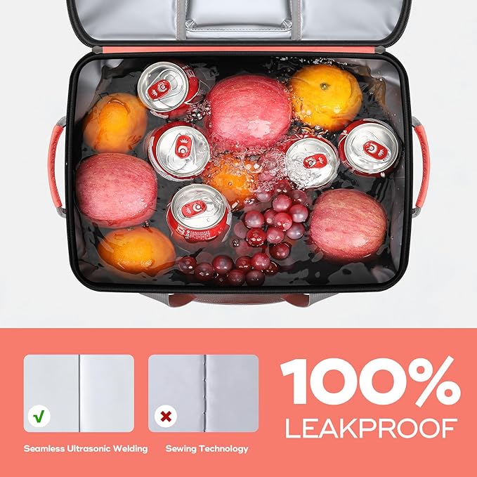 Maelstrom Collapsible Soft Cooler Bag, 24/30/60/75 Cans Beach Cooler, Ice Chest, Leakproof & Portable for Beach, Camping, Road Trips & Grocery Shopping