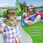 Hestya 2 Pack Mosquito Head Mesh Net Midge Insects Bugs Head Face Net Protecting for Outdoor Hiking Camping Climbing Walking(Army Green)