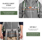 MOUNTAINTOP 70L Internal Frame Backpack Camping Backpacking Hiking Backpack for Men Women with Rain Cover