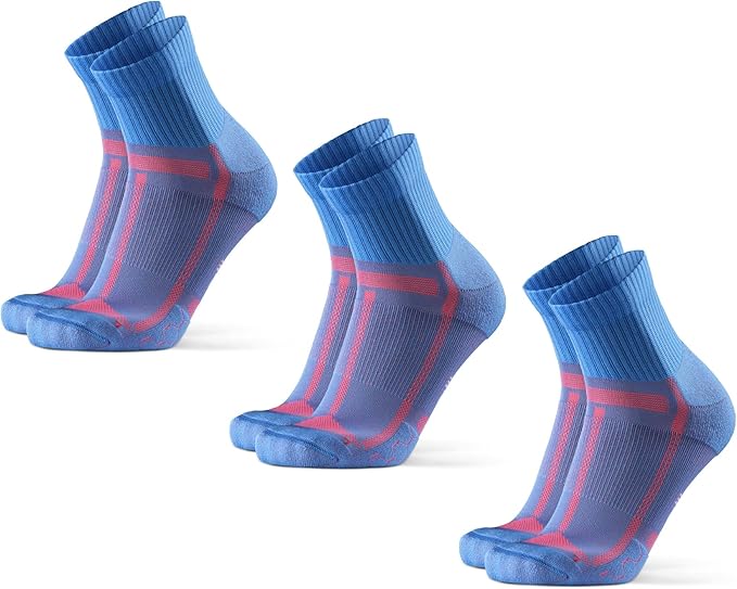 DANISH ENDURANCE Ultra-Comfort Quarter Running Socks - 3 or 5 Pack