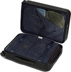 Away Carry-On Luggage, Lightweight Hardside Suitcase with Spinner Wheels, 22 Inch Airline Approved, TSA Lock, Jet Black
