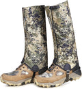 QOGIR Hunting Gaiters Boot Gaiters: Durable Leg Gaiters for Hunting, Waterproof Hiking Gaiters with Upgraded Rubber Foot Strap, Adjustable Snow Boot Gaiters for Hiking, Hunting, and More