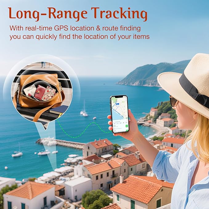 Wallet Tracker Card (iOS Only), Rechargeable Bluetooth Smart Tracking for Apple Find My Compatible Anti Tracker for Men Women Slim Item Locator for Purse Passport Key Luggage Tag (1Pcs/Pink FLR)