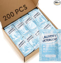 Leelosp 200 Pcs Individual Travel Laundry Detergent Bulk Travel Size Laundry Detergent Packets Portable Single Use Liquid Soap for Traveler Hostel Essentials Cleaning