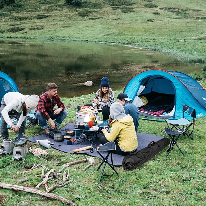 Xxerciz Folding Chair Replacement Bag Lightweight Storage Bag Carrying Bag with Carrying Handles & Extra Zippers Pocket for Foldable Camping Chair, 48 Inches (Chair is not Included)