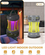 GREEN MORE Portable Camping Lantern with Cooling Fan - 18650 Battery Required (NOT Included), 6 Light Modes Camping Light Lightweight, for Power Outages Fishing Hurricane Emergency, Green