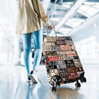 Travel Luggage Cover Suitcase Protector Fits 18-32 Inch Wheel Covers PatternedTravel Related Items Flower Luggage Protector Elastic S