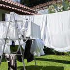 uxcell Portable Clothesline, 16.4ft Nylon Windproof Non-Slip Washing Line Rope for Courtyard Outdoor Travel Camping Laundry Drying, White