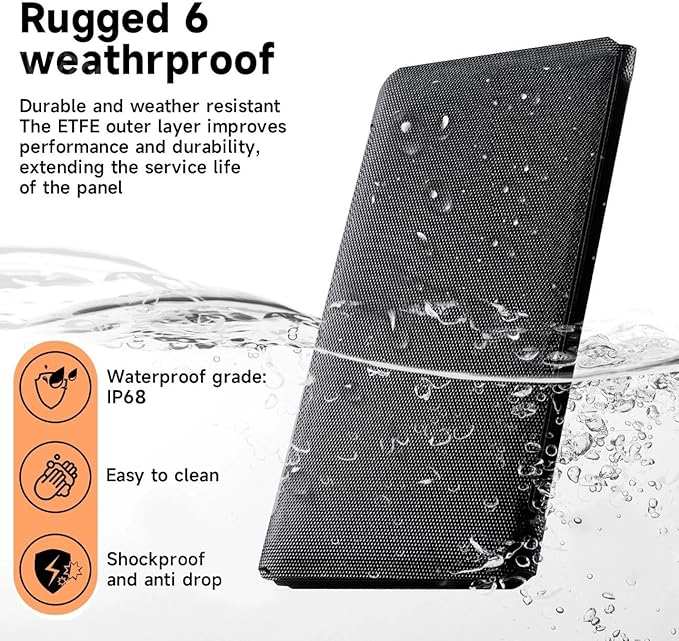 [Upgraded] Foldable Solar Panels 50W Portable Solar Panel Charger 3 Output Ports (USB-A USB-C DC) Folding Solar Panel for Camping Hiking RV Outdoor Activities