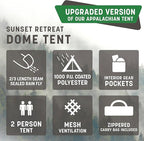 Stansport 2 Person Camping Tent