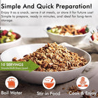 Numanna Grab-n-Go Bucket 80 Servings, 12 lbs | Freeze-Dried Premade Meals | 25+ Year Shelf Life | Non-Perishable, Ready-to-Eat Breakfast & Dinner Everyday Meals | Emergency & Survival Food Kit | Made in USA