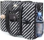 TOPDesign Utility Water Resistant Tote Bag with 13 Pockets, Top Zipper Closure & Thick Bottom Support, for Working Women