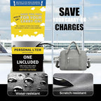 Uarition 14 inch Small Gym Bag for Men & Women, Mini Duffle Bag for Travel Sports, Lightweight Carry On Duffel Bag, Grey