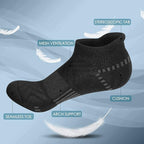 Airacker Ankle Athletic Running Socks Cushioned Breathable Low Cut Sports Tab Socks for Men and Women (6 Pairs)