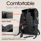 Earth Pak Waterproof Backpack - Heavy Duty Hiking Backpack - Roll-Top Closure Bag - Cushioned Dry Bag Waterproof Phone Case