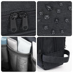 Toiletry Bag for Men Hanging Dopp Kit Water Resistant Shaving Bag Small Toiletry Bag for Traveling (Denim Pure Black)