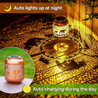 Bear Solar Lanterns Outdoor Waterproof,Hanging Solar Lights Bear Gifts for Women Men Metal LED Decorative Light for Yard,Patio,Lawn,Tabletop,Pathway,Landscape,Garden Decor