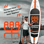 FunWater Inflatable Stand Up Paddle Board with Premium SUP Paddleboard Accessories, Anti-Slip EVA Deck, 11'/10'6'' Paddle Boards for Adults & Youth of All Skill Levels