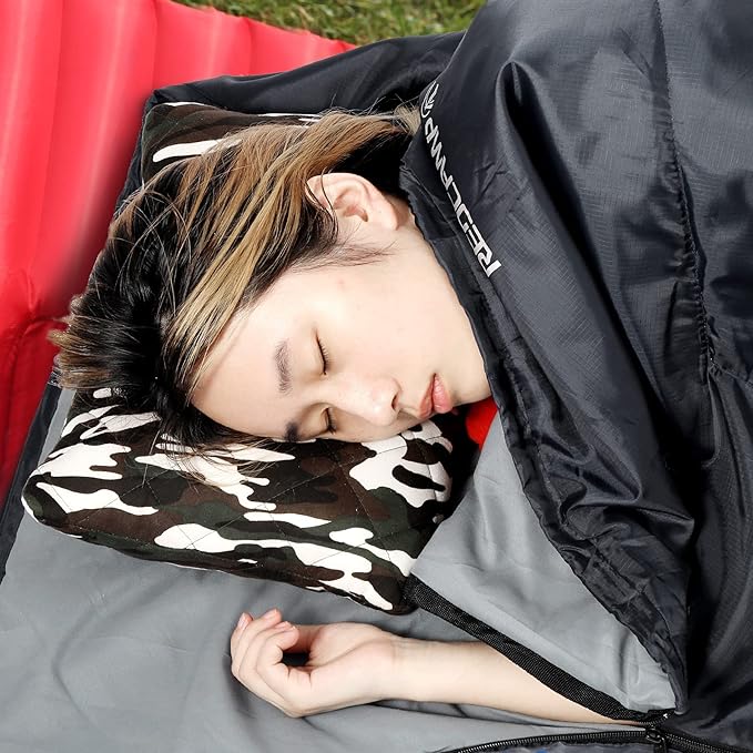 REDCAMP Ultra Lightweight Sleeping Bag for Backpacking, Hiking, Comfort for Adults Warm Weather, with Compression Sack