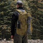 25L Hiking Backpack Small Tactical Backpack Daypack Camping Trekking Hunting Molle Pack for Men Women, Khaki
