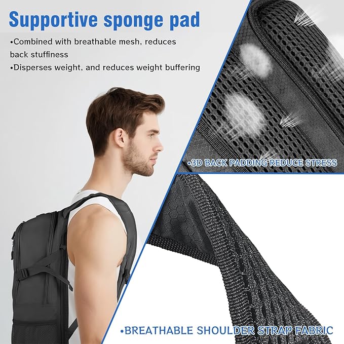 Zavothy 18L Multipurpose Hiking Backpack with 3L Water Bladder – Durable Hydration Backpack with Insulated Bladder Compartment, Hidden Helmet Holder & Rain Cover – for Hiking, Commuting, and Camping